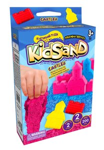 Пісок кінетичний KidSand 200 гр, коробка-2 міні Danko Toys (16)