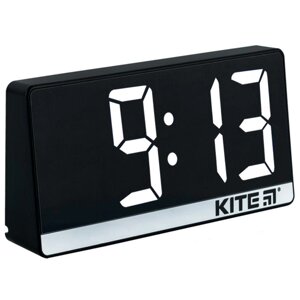 Годинник електронний цифровий, чорний Kite