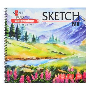 Альбом для ескізів 31.5 * 29.5см 20арк Paper Watercolour Collection Santi