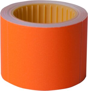 Цінник 50*40мм 100шт, 4м, прямокутний, помаранчевий, Buromax (10)