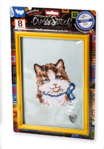 Вишивка хрестиком на канві Cross Stitch Кішка, DankoToys (15)