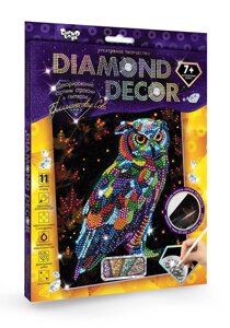 Набір для творчості Diamond decor Бриллиантовая сова, DankoToys