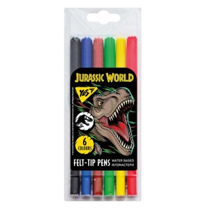 Фломастери 6 кольорів Jurassic World YES