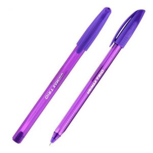 Ручка кулькова Trio фіолетова Unimax (12)