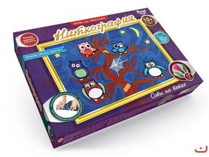 Набір для творчості Ніткографія Сови на гілці, DankoToys (9)