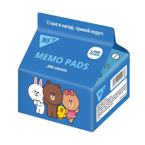 Папір для записів Tetra Pak Line Friends 200 арк., 7*7,5см Yes