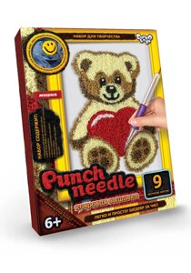 Вишивка коврова Punch needle Ведмежа-3 DankoToys (10)