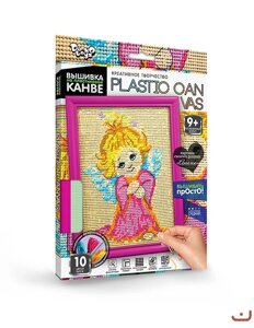 Вишивка на пластиковій конві Plastic canvas Ангел, DankoToys (10)