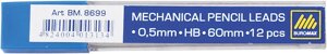 Стріжні до хутро олівця 0.5мм HB Buromax (12)