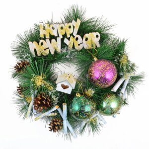 Вінок Happy New Year d-15 см Yes! Fun