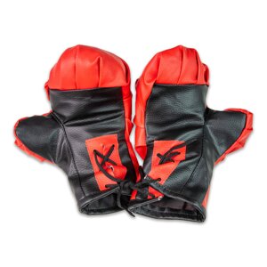 Боксерські рукавички червоно-чорні Strateg