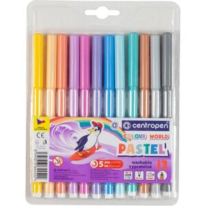 Фломастери 12кол Pastel Centropen