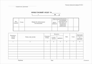 Прибутковий касовий ордер А5 офсет 100 арк (20)