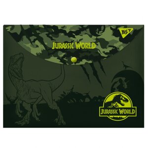 Папка-конверт YES на кнопці А4 "JURASSIC WORLD"