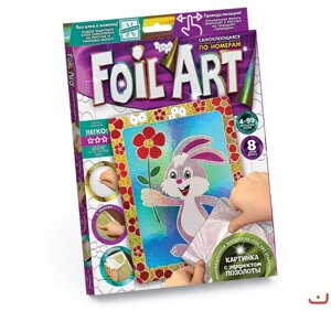 Аплікація кольоровою фольгою Foil Art Заєць, DankoToys (20)