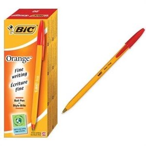 Ручка кулькова Orange червона, BIC (20)