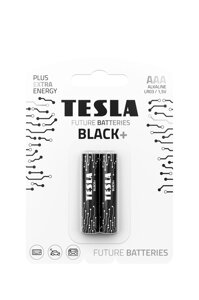 Батарейка R03 мізинчик BLACK+ TESLA лужна блістер за 2 шт