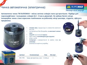 Точилка автоматична син, Buromax