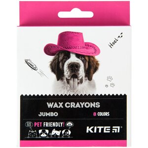 Крейда кольорів Jumbo 6 шт Dogs, Kite