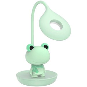 Настільна лампа LED з акумулятором Froggy зелений Kite