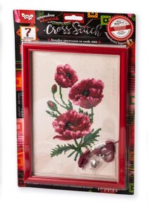 Вишивка хрестиком на канві Cross Stitch Маки, DankoToys (15)