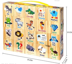 Ігрові кубики тварини EVA кубик 5см в упаковці 20шт