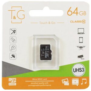 Карта пам'яті microSD 64GB class 10 (без адаптера) T&G