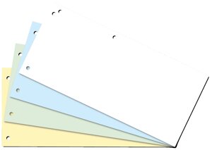 Індекс-роздільник 10,5х23см (100шт.), картон, асорті Buromax