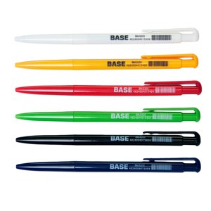 Ручка кулькова автоматична BASE JOBMAX 0,7 мм синя, Buromax (80)