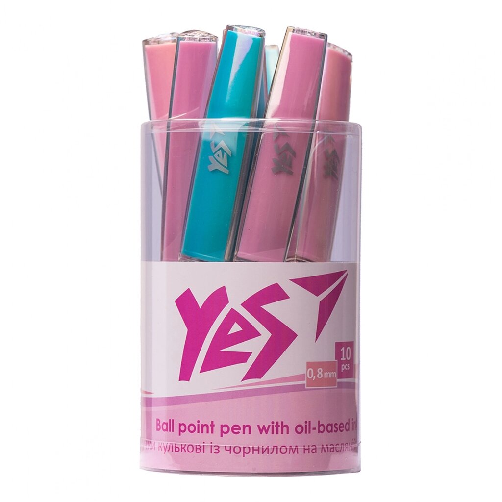 Ручка кульково-масляна Lipstick Pen 0,8 мм синя Yes (10) від компанії Канц Плюс - фото 1