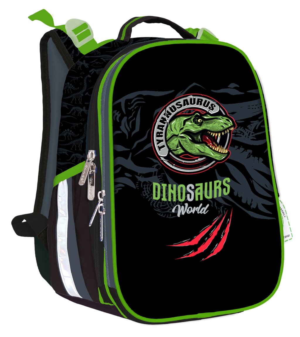 Рюкзак SchoolCase Mini 2 відділення 35х27х16см поліестер Dinosaurs World Class від компанії Канц Плюс - фото 1