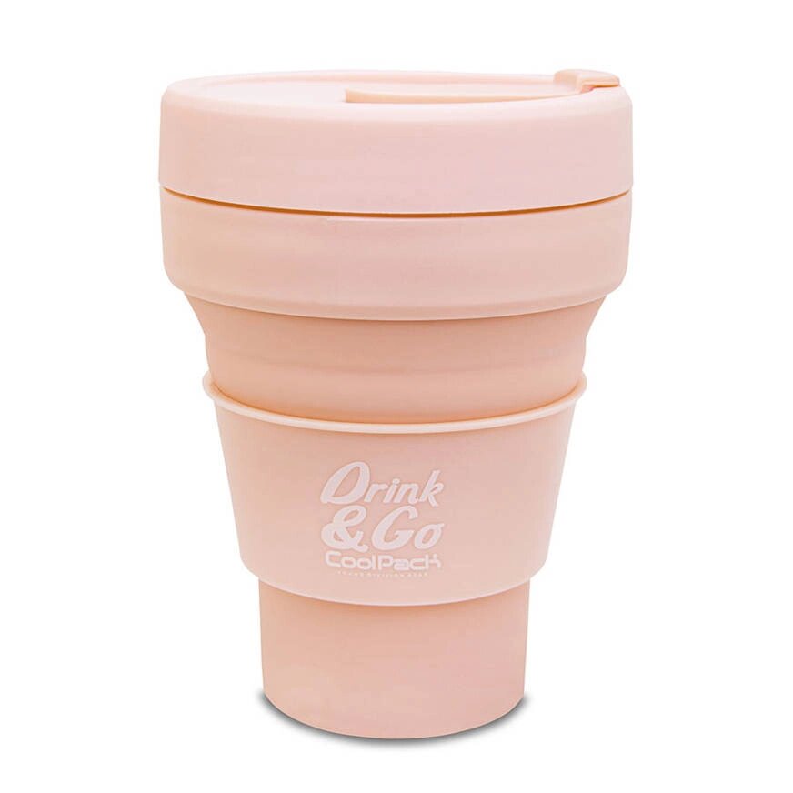 Стакан силіконовий 355 ml PASTEL POWDER PEACH від компанії Канц Плюс - фото 1