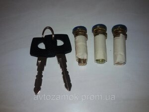 Комплект личинок дверних замків Volkswagen LT 2D / LT35 під один ключ (3 личинки)
