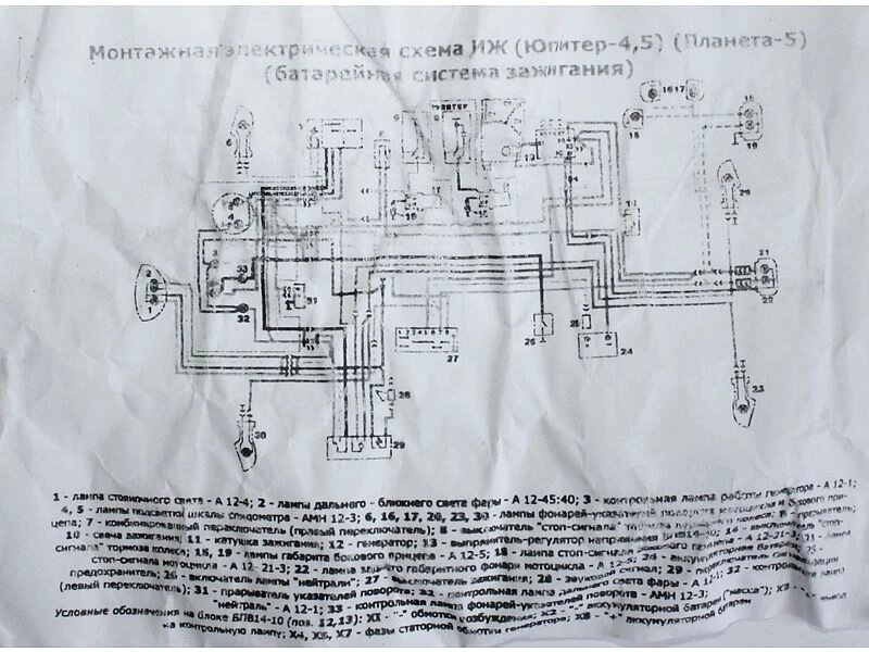 Схема проводки Иж Юпитер 5: как понять и не запутаться