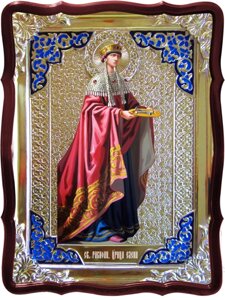 Ікона Св. Олени № 1 (ростова), 80 см х 60 см, Фігурна рама, емаль