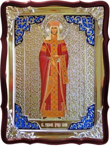 Ікона Св. Олени № 2 (ростова), 80 см х 60 см, Фігурна рама, емаль