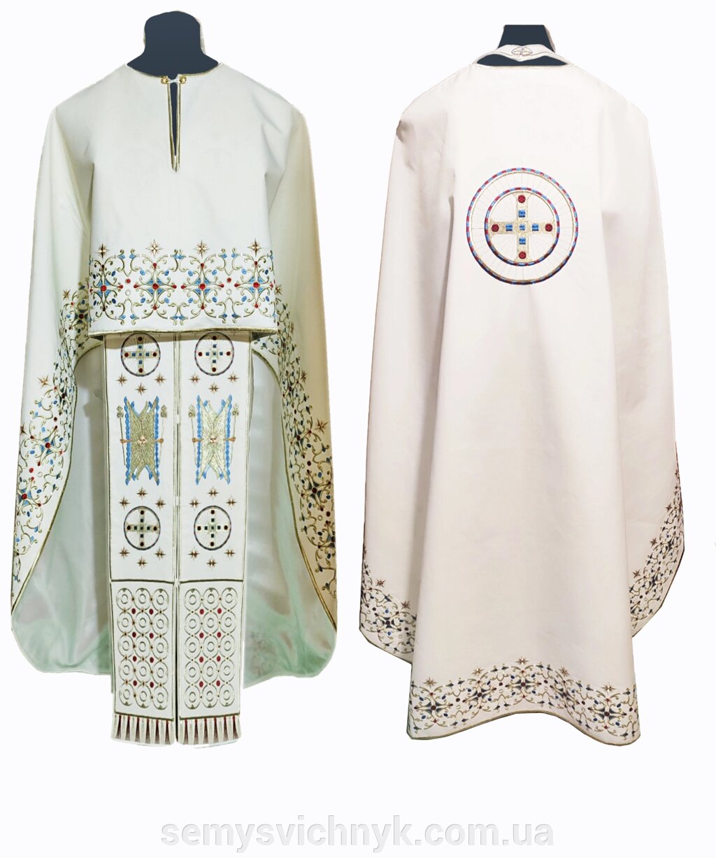 Одягання грецького покрою № 016, атлас від компанії Магазин церковного начиння "Семисвічник" - фото 1