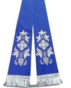 Зав'язки на дикірій та трикірій № 6137, довжина 90 см (сині)