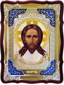 Ікона Спас Нерукотворний, 56 см х 48 см, фігурна рама, емаль