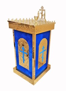 Стіл панахидний № 1635 на 50 свічок (синій)