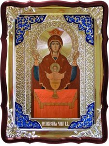 Ікона Богородиці, 56 см х 48 см (фігурна рама, емаль) Невипивана Чаша 2