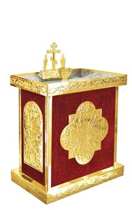 Панахидний стіл № 1121, під пісок, на 100 свічок (червоний)