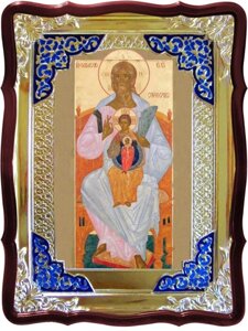 Ікона Господь Саваот, 56 см х 48 см, фігурна рама, емаль