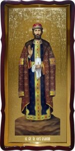 Ікона Св. Олега Брянського 1,120 см х 60 см, фігурна рама