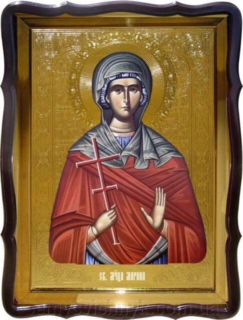 Ікона Св. Марини, 56 см х 48 см, фігурна рама - особливості