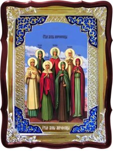 Ікона Свв. Жінок Мироносиць № 1, 56 см х 48 см, фігурна рама, емаль