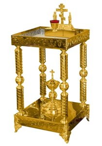 Панахидний стіл на колонах № 2403 (під пісок) 55 см х 50 см х 91 см