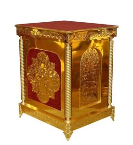 Жертовник № 925, на литих ніжках, червоний