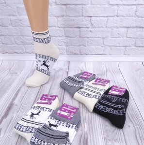 Жіночі махрові шкарпетки коротка голяшка (1)