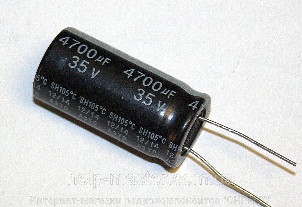 4700МкФ-35v (105 ° C) 18 * 35 TEAPO TAIWAN від компанії Інтернет-магазин радіокомпонентів "СІРІУС" - фото 1